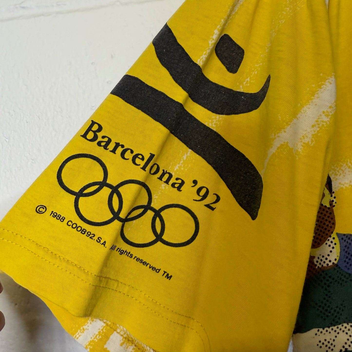 90s Body Glove Coca Cola AOP Olympics T-Shirt Sz M (b1899)