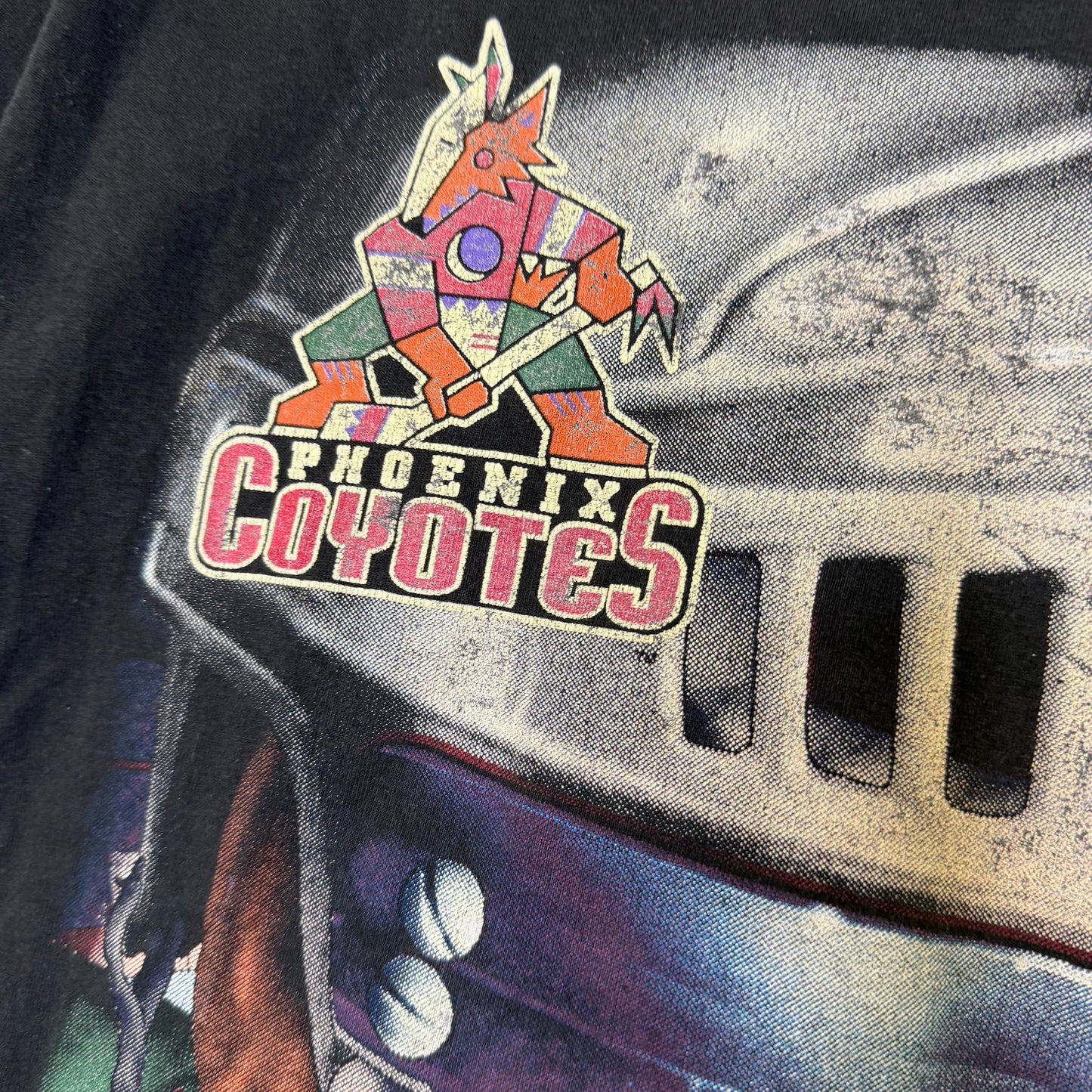 90s Phoenix Coyotes NHL T-Shirt Sz L (B2915)