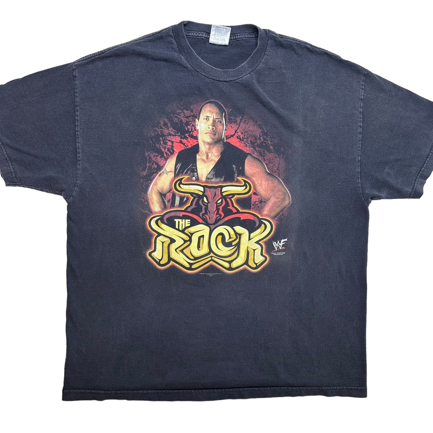 2002 The Rock WWF T-shirt Sz 2XL (A5676)