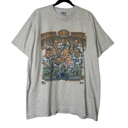 1996 Dallas Cowboys Pro Player NFL T-shirt Sz L (B1625)