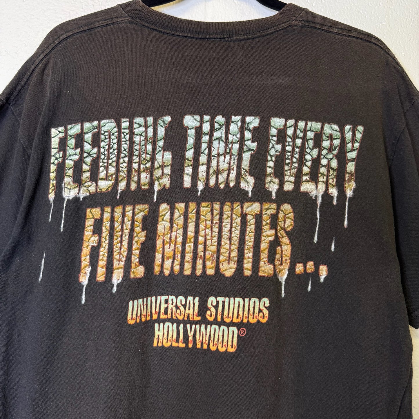 90's Jurassic Park Universal Studios T-shirt Sz L (B1707)