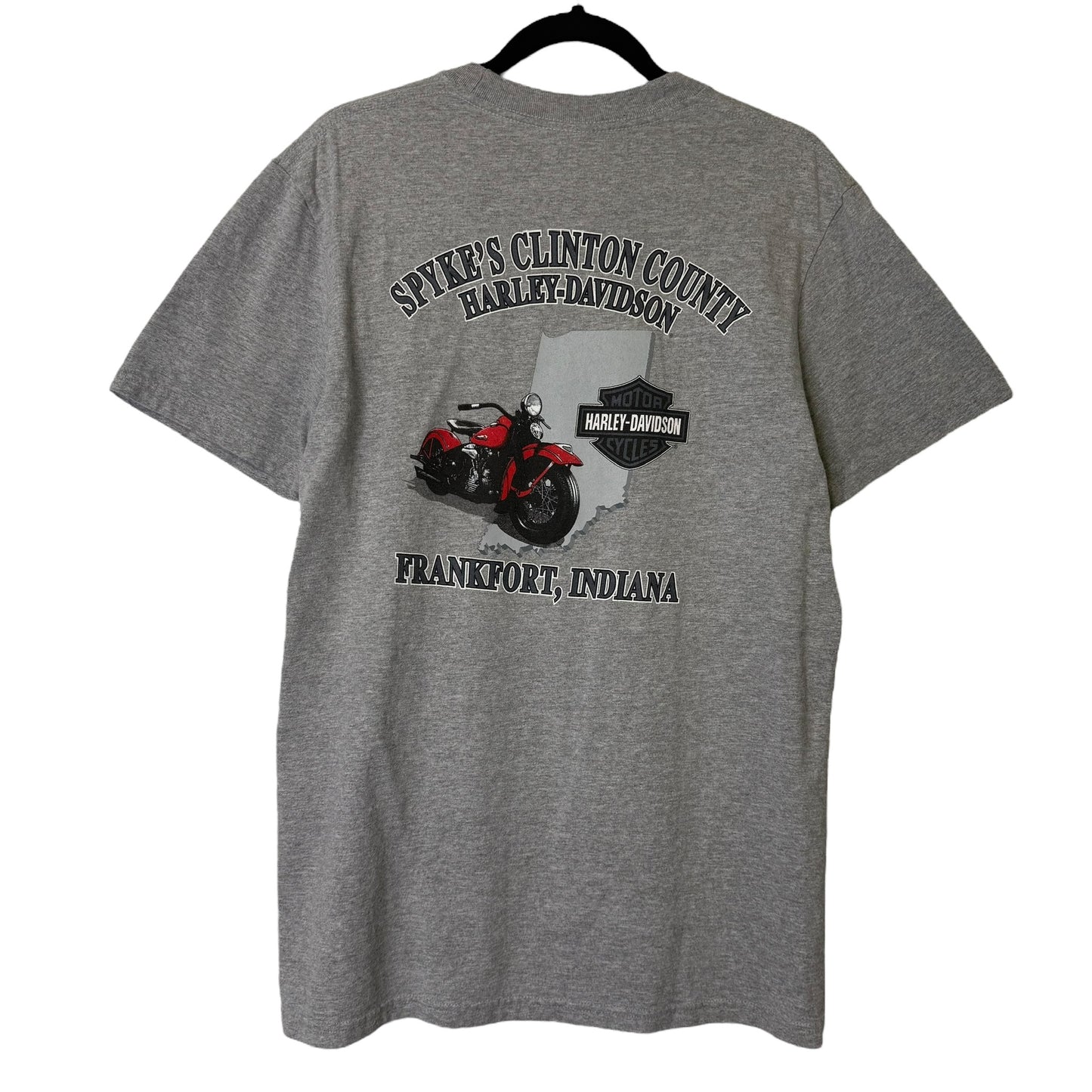 2009 Harley Davidson Frankfort Indiana T-shirt Sz M (B588)