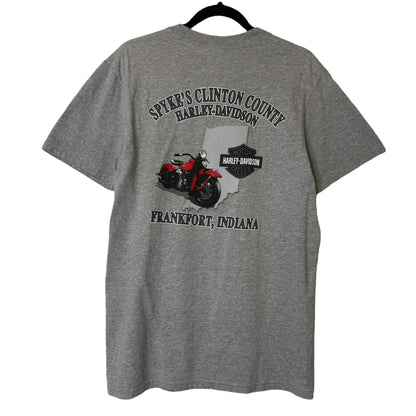 2009 Harley Davidson Frankfort Indiana T-shirt Sz M (B588)
