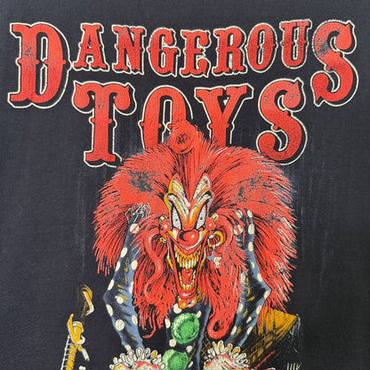 80's Dangerous Toys Chopped Sleeve Shirt Backstage Pass Sz M (B1324)