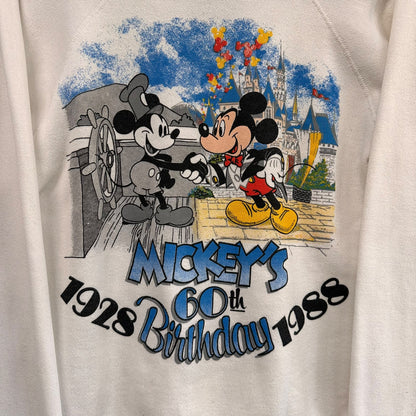 1988 Mickey's 60th Birthday Disney Crewneck Sz M