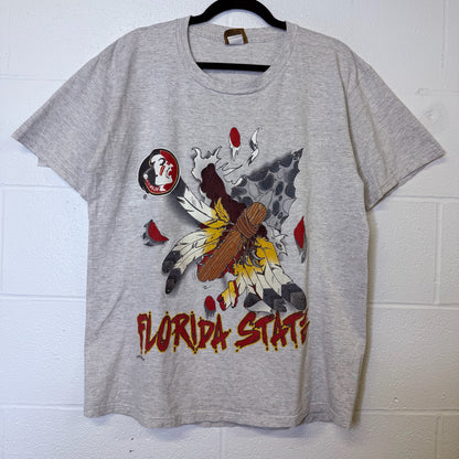 90s Florida State FSU Nutmeg Breakthrough T-shirt Sz L (B2523)