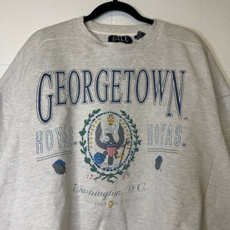 90s Georgetown Hoyas NCAA Crewneck Sz L (B2100)