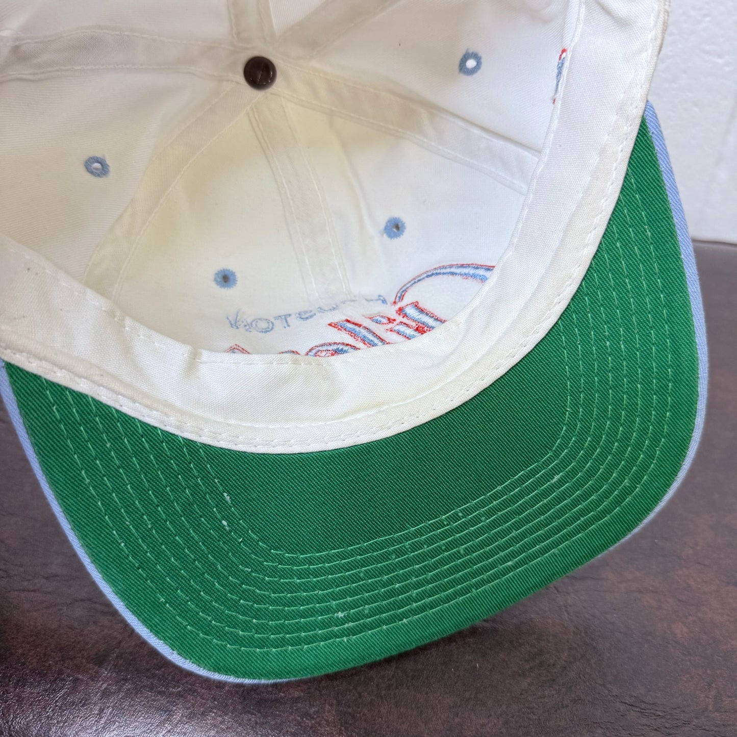 90s Houston Oilers Sports Specialties Script Snapback Hat