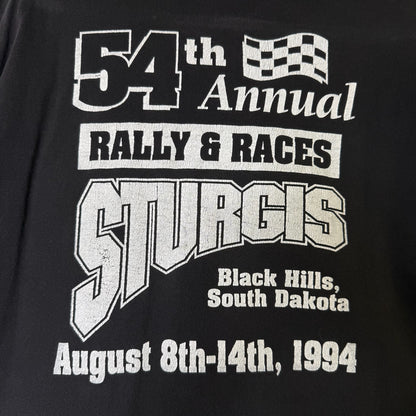 1994 Sturgis Black Hills Rally T-Shirt Sz L (B1445)