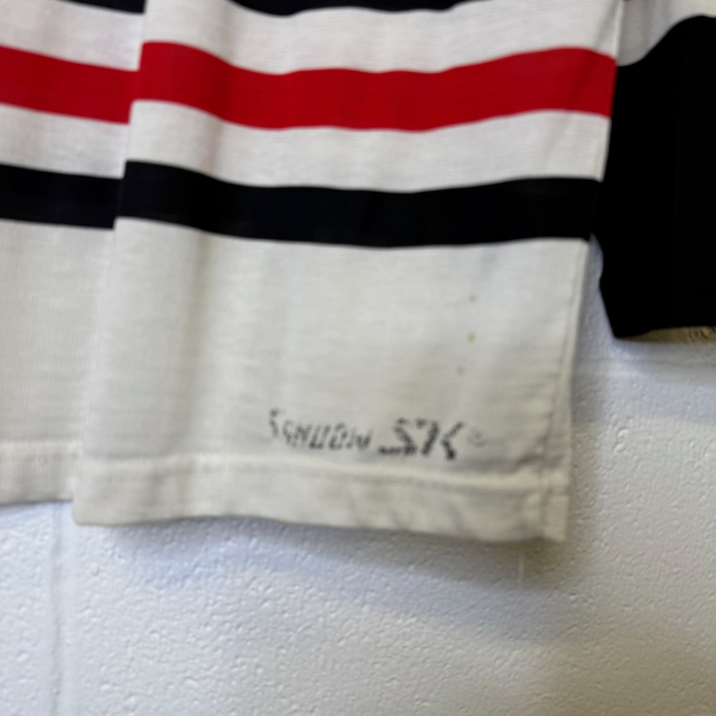 80s Chicago Blackhawks Sandow Knit Hockey NHL Jersey Sz M (B1799)