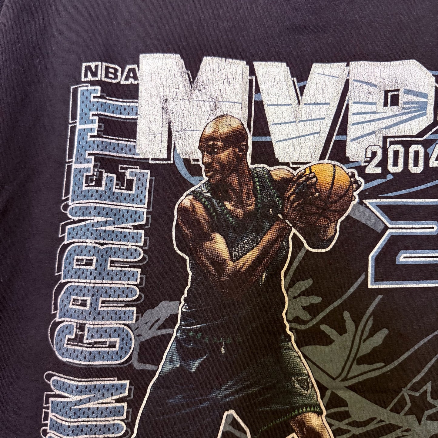 2004 Kevin Garnett Minnesota Timberwolves NBA T-Shirt Sz XL (B2330)