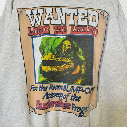 1998 Louis Lizard Budweiser Beer Crewneck Sz L (B571)