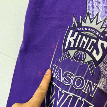 90s Jason Williams Sacramento Kings NBA  T-shirt size Large (B2485)