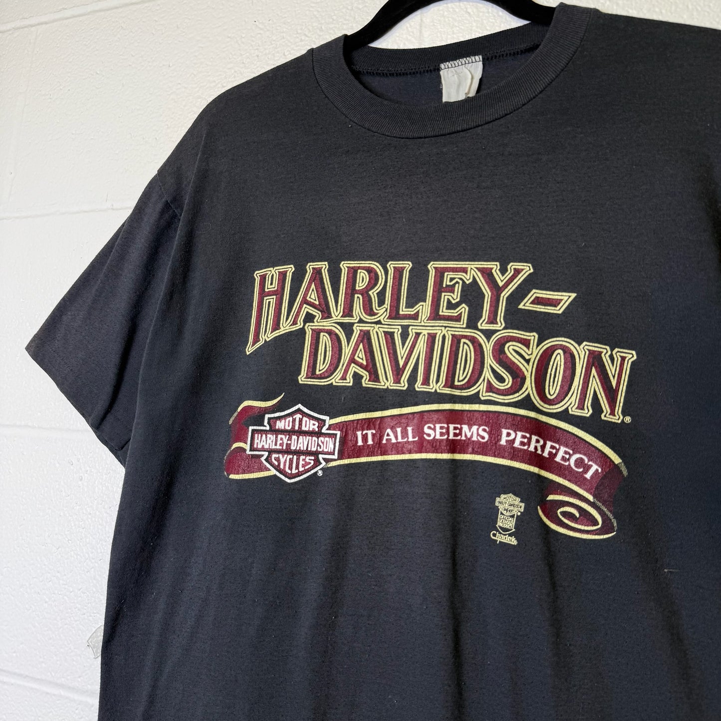 90's Harley Davidson Saskatoon Saskatchewan T-Shirt (B1412)