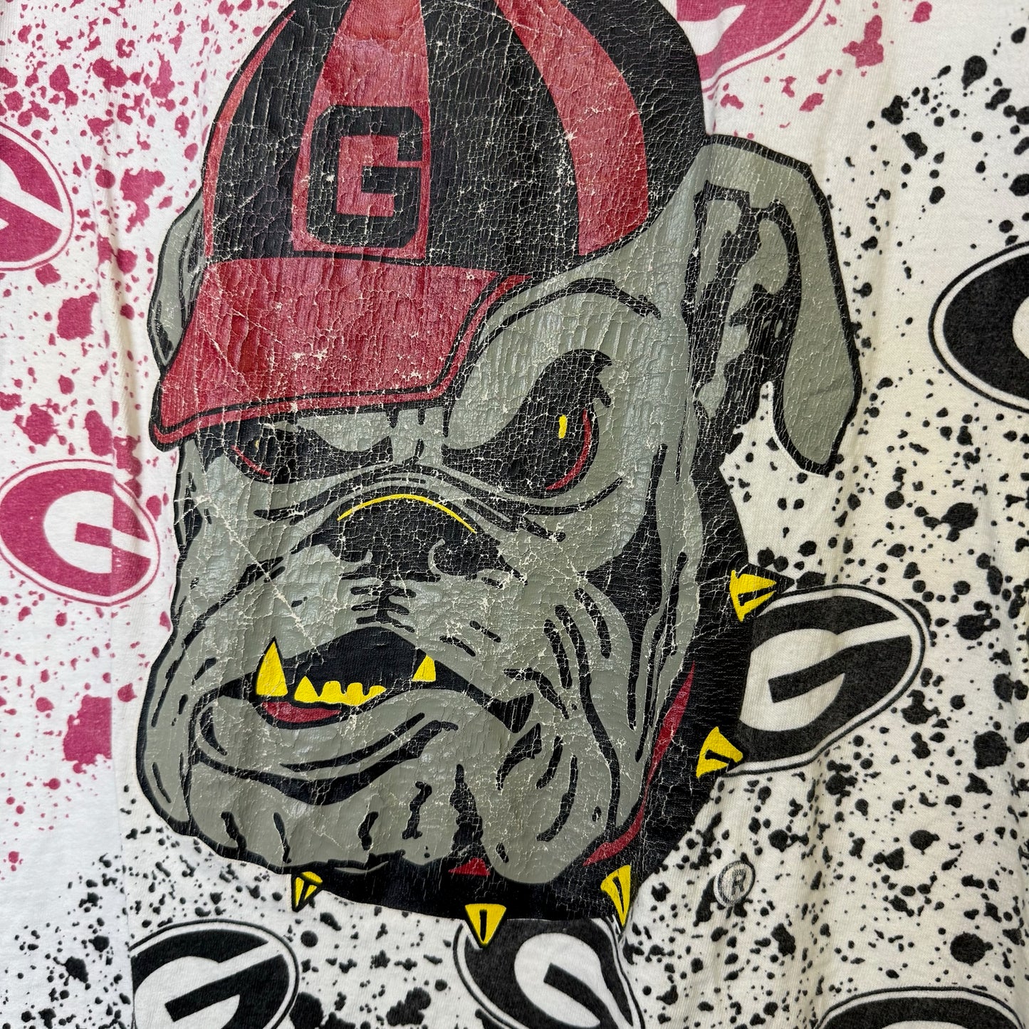 90's Georgia Bulldogs NCAA T-Shirt Sz L (B2160)