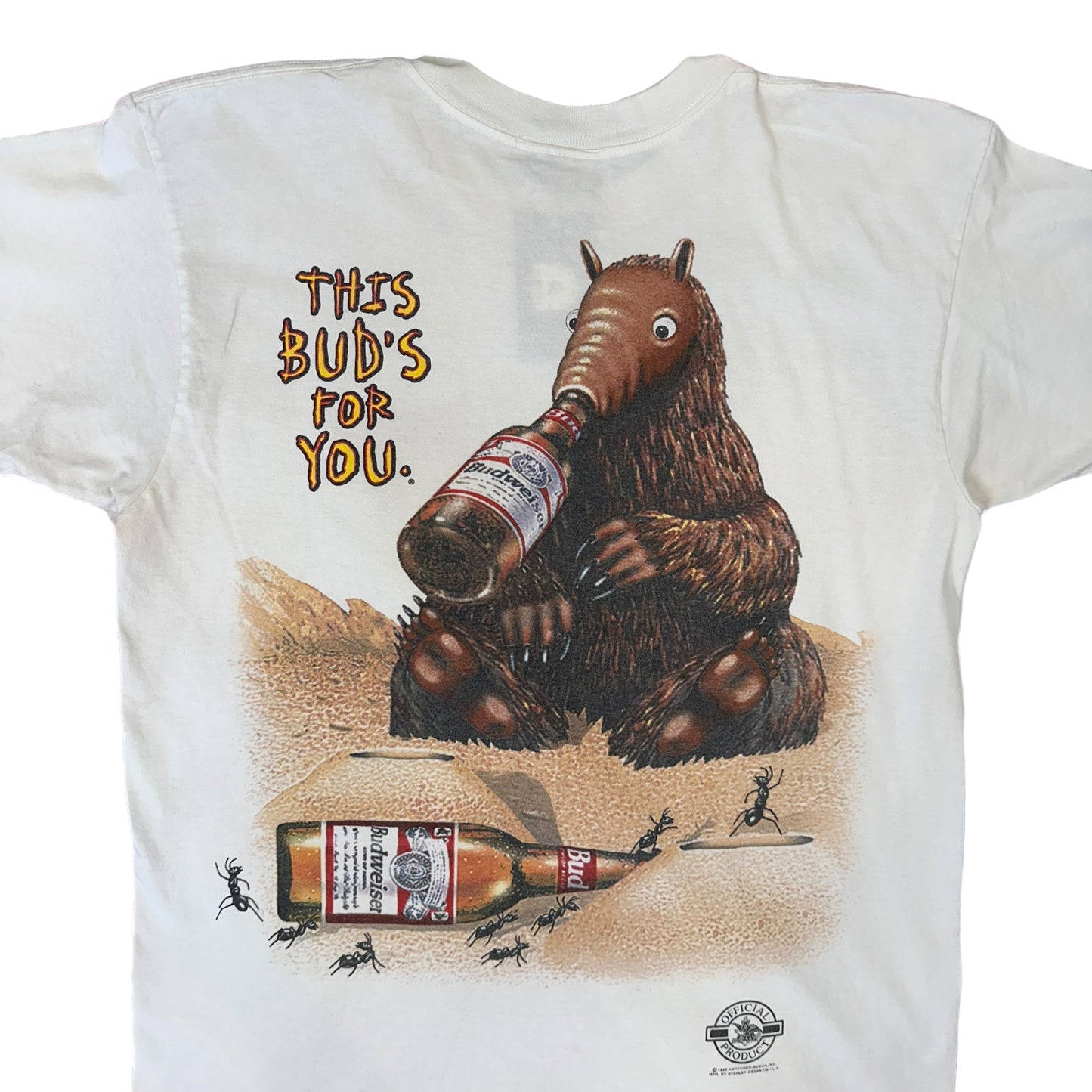 1992 Budweiser Ant Eater T-Shirt Sz L (A4662)