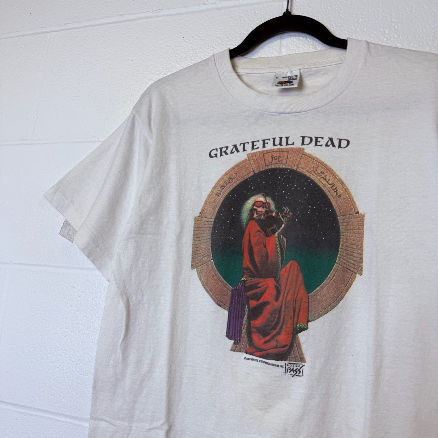 90s Grateful Dead Blues for Allah T-Shirt Backstage Pass Sz M (B2510)