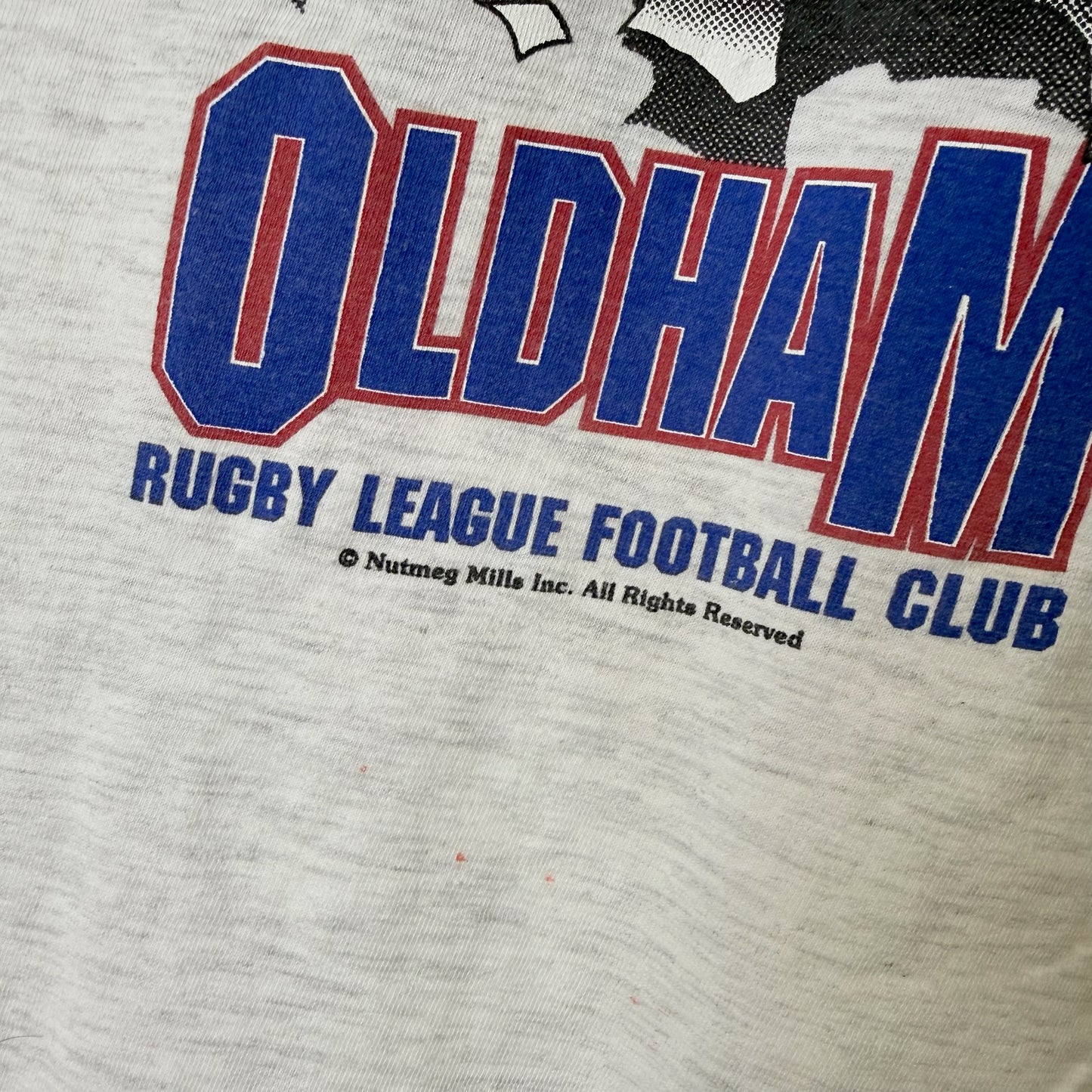 90's Roughyeds Oldham Nutmeg Breakthrough T-Shirt Sz L (B2084)