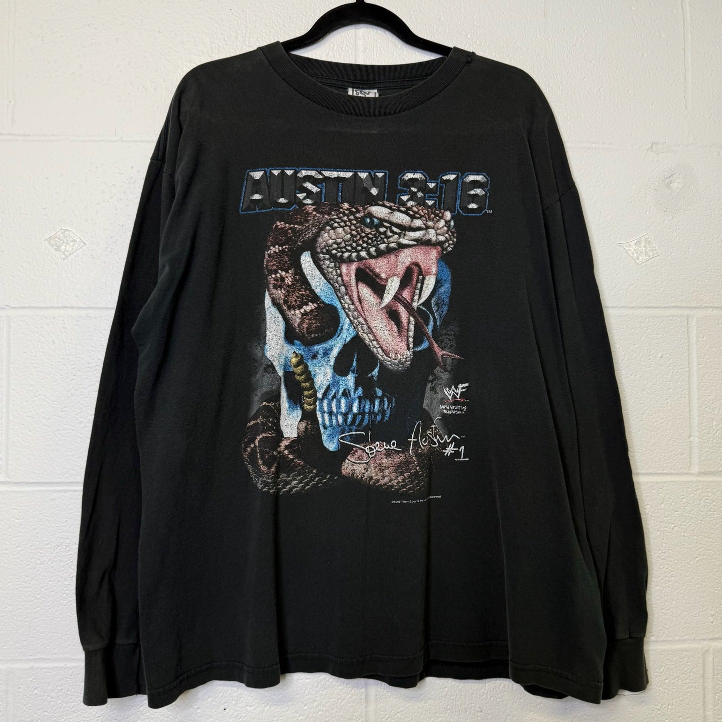 1999 Stone Cold Steve Austin Long Sleeve WWF Sz XL (A9918)