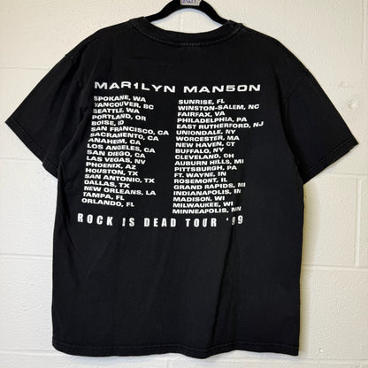 1999 Marilyn Manson Rock is Dead Tour T-shirt Sz L