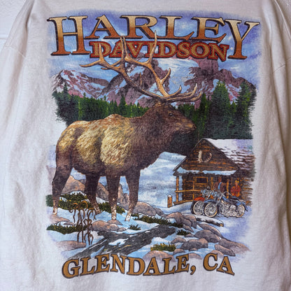 1995 Harley Davidson Glendale CA Long Sleeve Shirt Sz L (B2385)