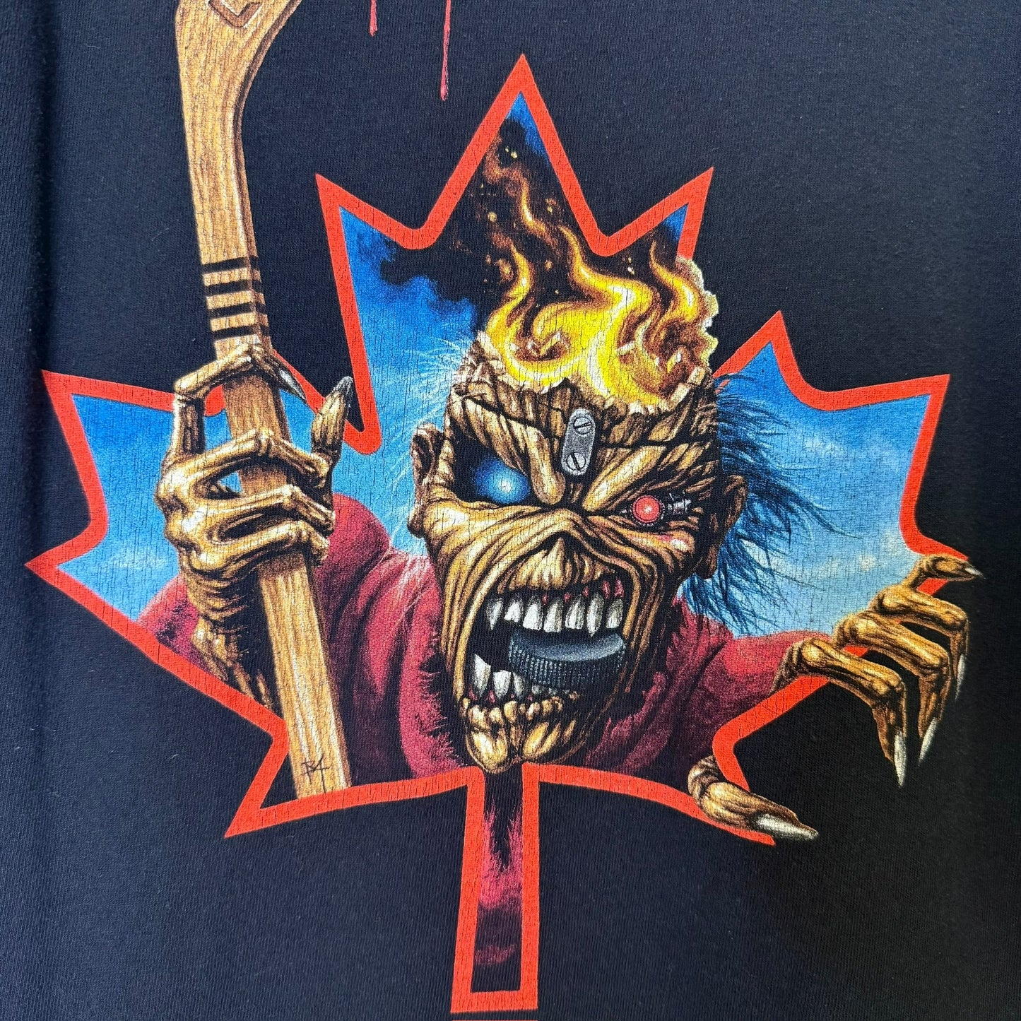 2008 Iron Maiden Team Canada T-Shirt Sz M