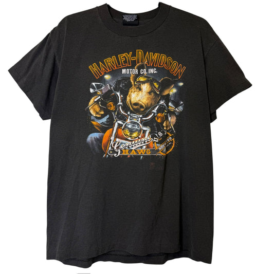 90's Harley Davidson 3D Emblem Hog T-Shirt Sz L