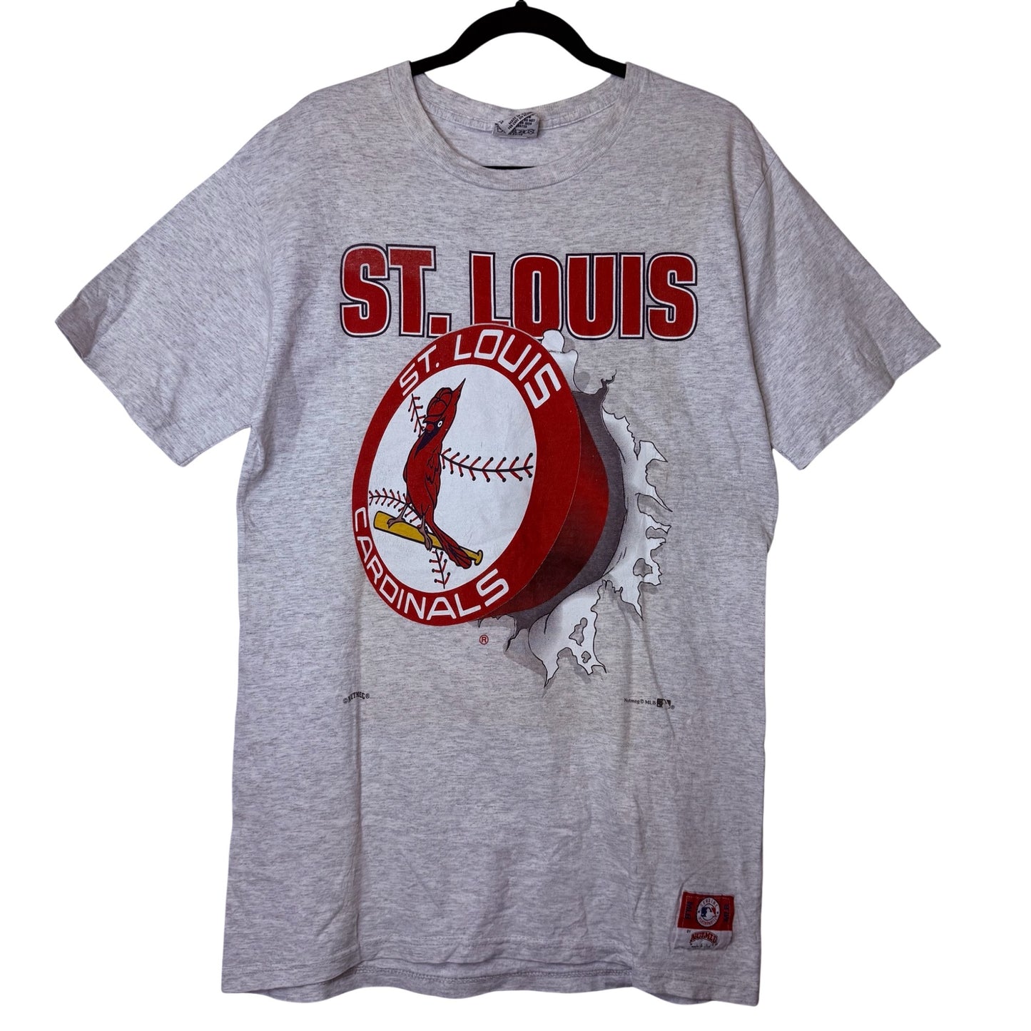 90s St. Louis Cardinals Breakthrough Nutmeg MLB T-shirt Sz L (B2336)