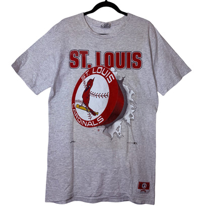 90s St. Louis Cardinals Breakthrough Nutmeg MLB T-shirt Sz L (B2336)