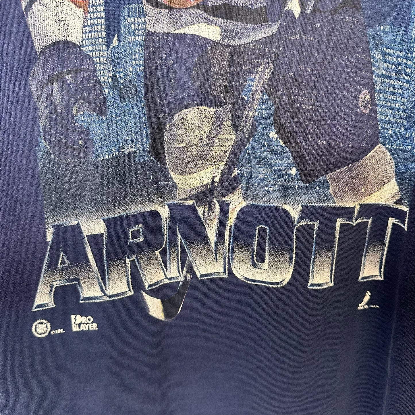 90's Jason Arnott Edmonton Oilers Player T-Shirt Sz XL(A3632)