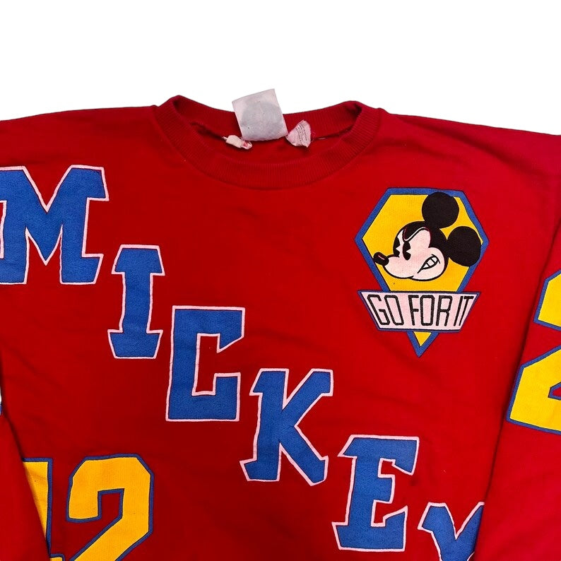 80’s Mickey Mouse Crewneck Sz S (A3042)