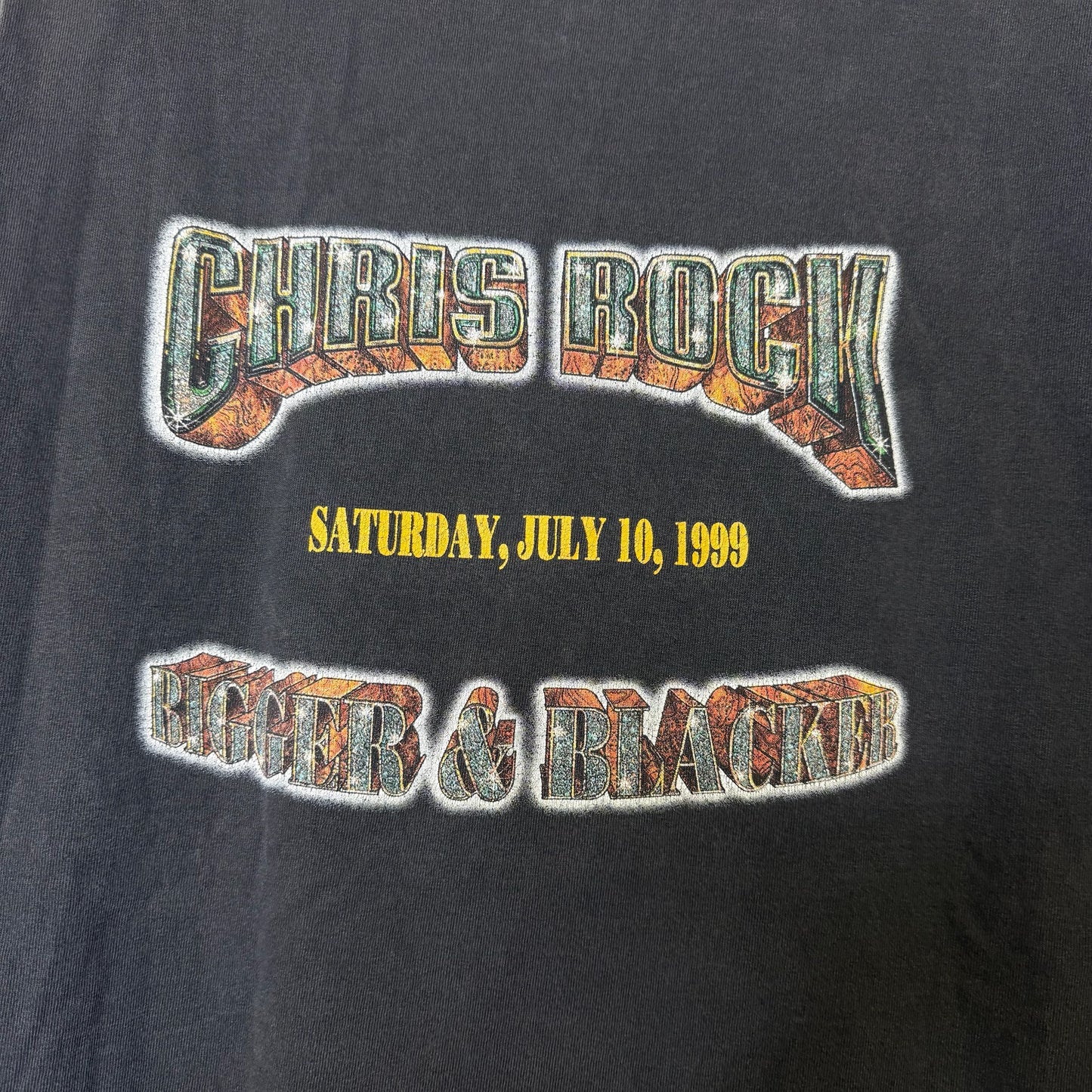 1999 Chris Rock Bigger & Blacker Comedy Show T-Shirt Sz XL (B2273)