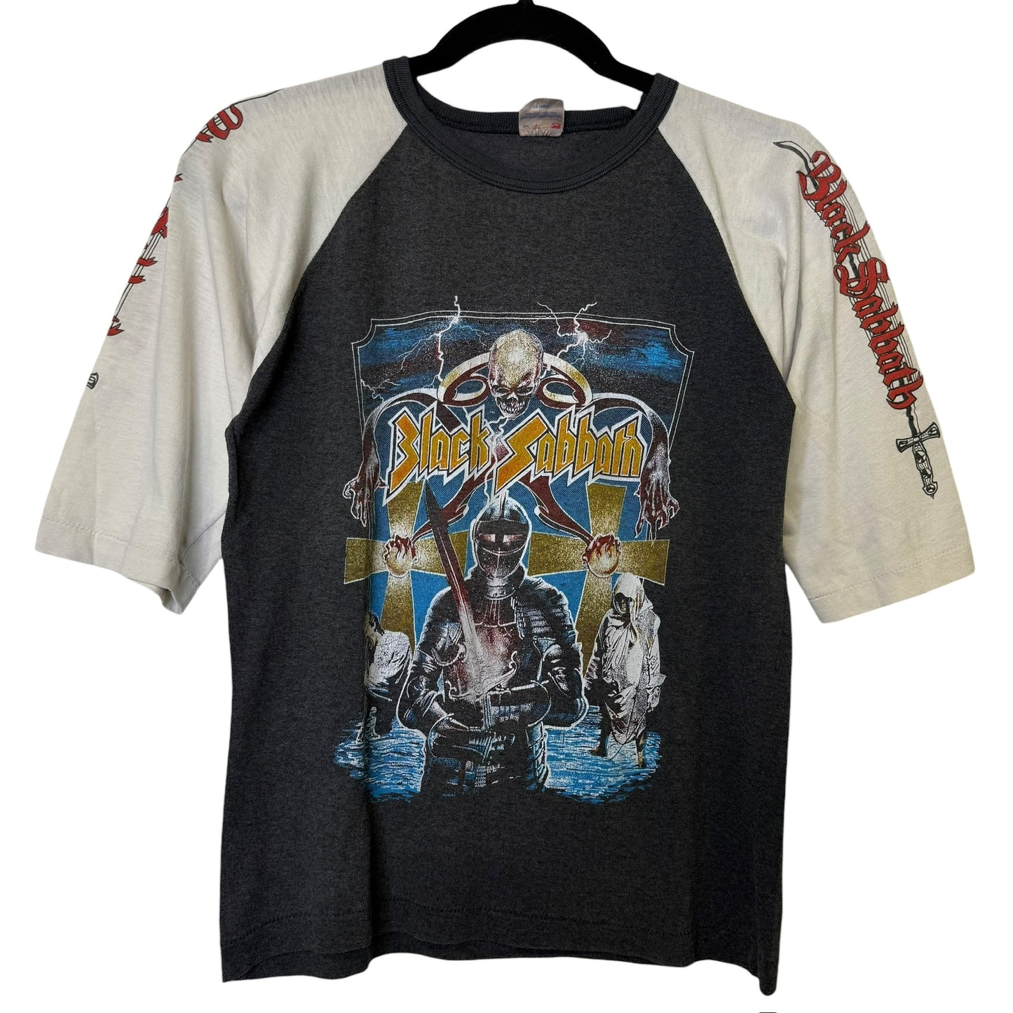 80s Black Sabbath Raglan T-shirt Sz M (B397)