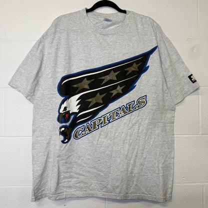 90s Washington Capitals NHL Starter T-shirt Sz XL (B2912)
