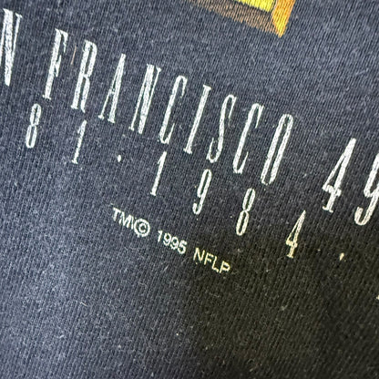 1995 San Francisco 49ers Rings Crewneck Sz L (B1918)