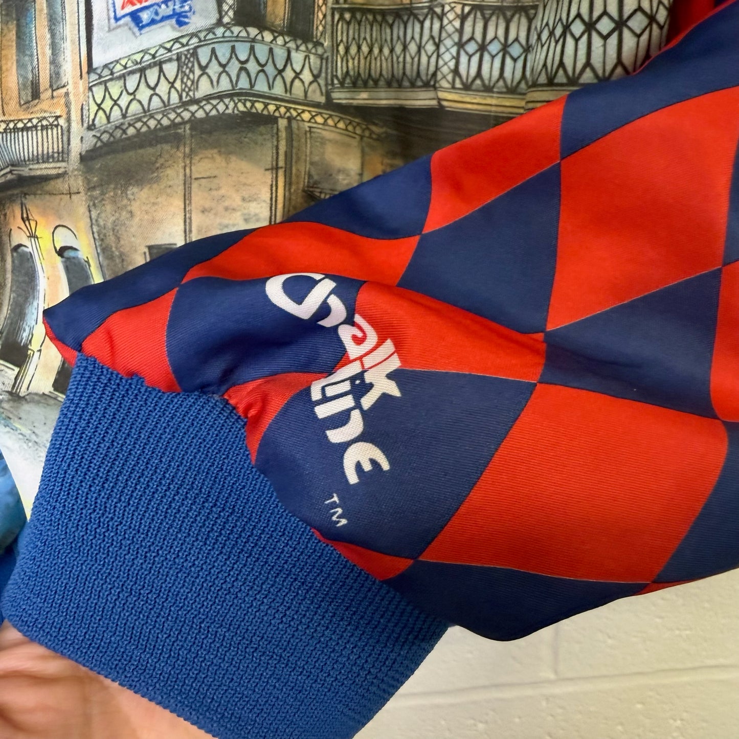 1989 NFL Super Bowl Chalkline Fanmation Jacket Size Large (B2847)