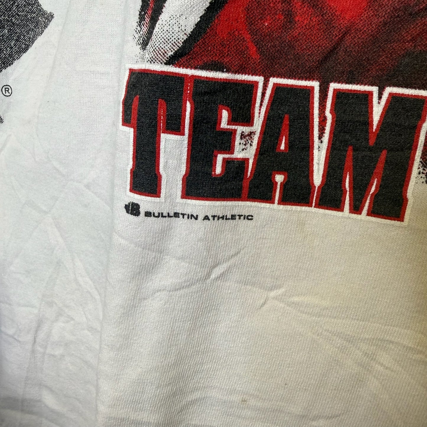 90s Team Canada Bulletin Athletics AOP T-Shirt Sz XL (B2530)