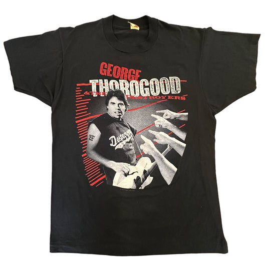 1986 George Thorogood T-shirt Sz L (A3314)