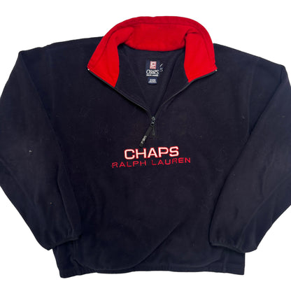 90's Chaps by Ralph Lauren Spellout 1/4 Zip Fleece (A3041)