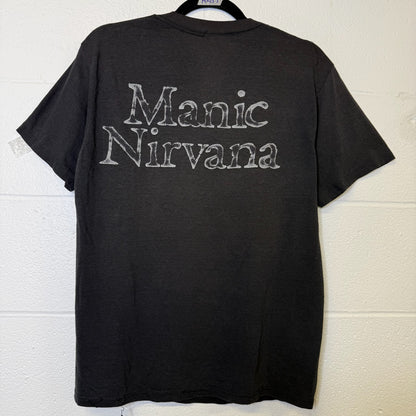 1990 Robert Plants Manic Nirvana T-Shirt Sz M (B2291)