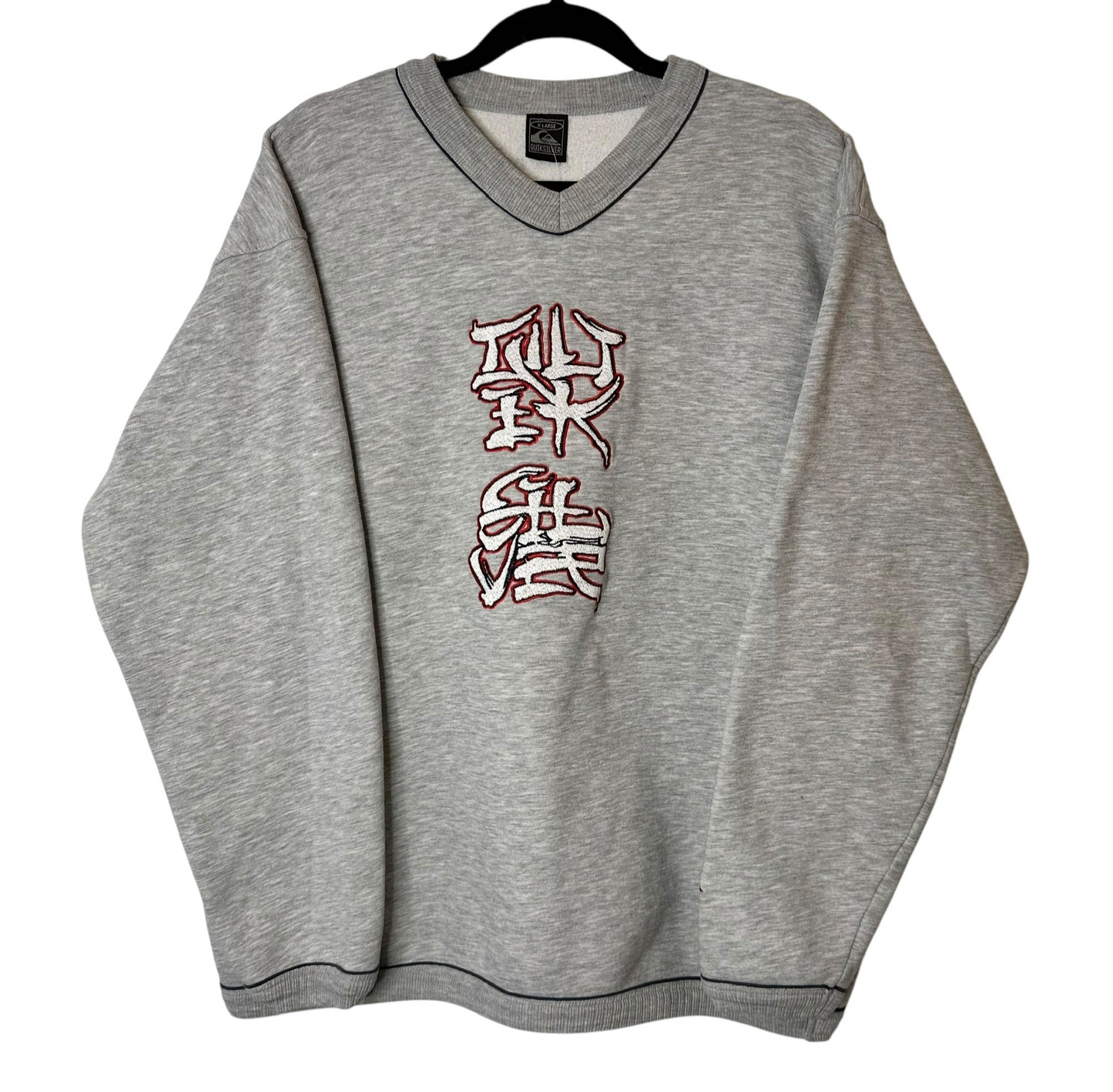 90's Quiksilver Hanzi Logogram Crewneck Sz XL (A6638)