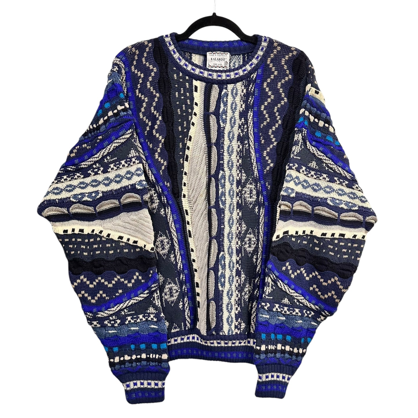 90's Coogi Style Sweater by Kamari Sz L (A7476)