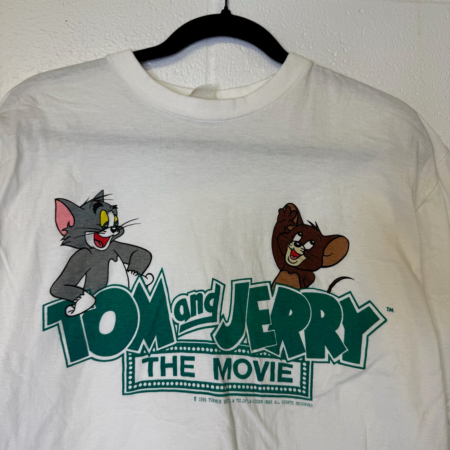 1996 Tom & Jerry The Movie T-shirt Sz L (B1742)