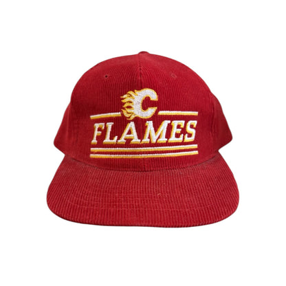 90s Calgary Flames NHL Hockey Ted Fletcher Hat