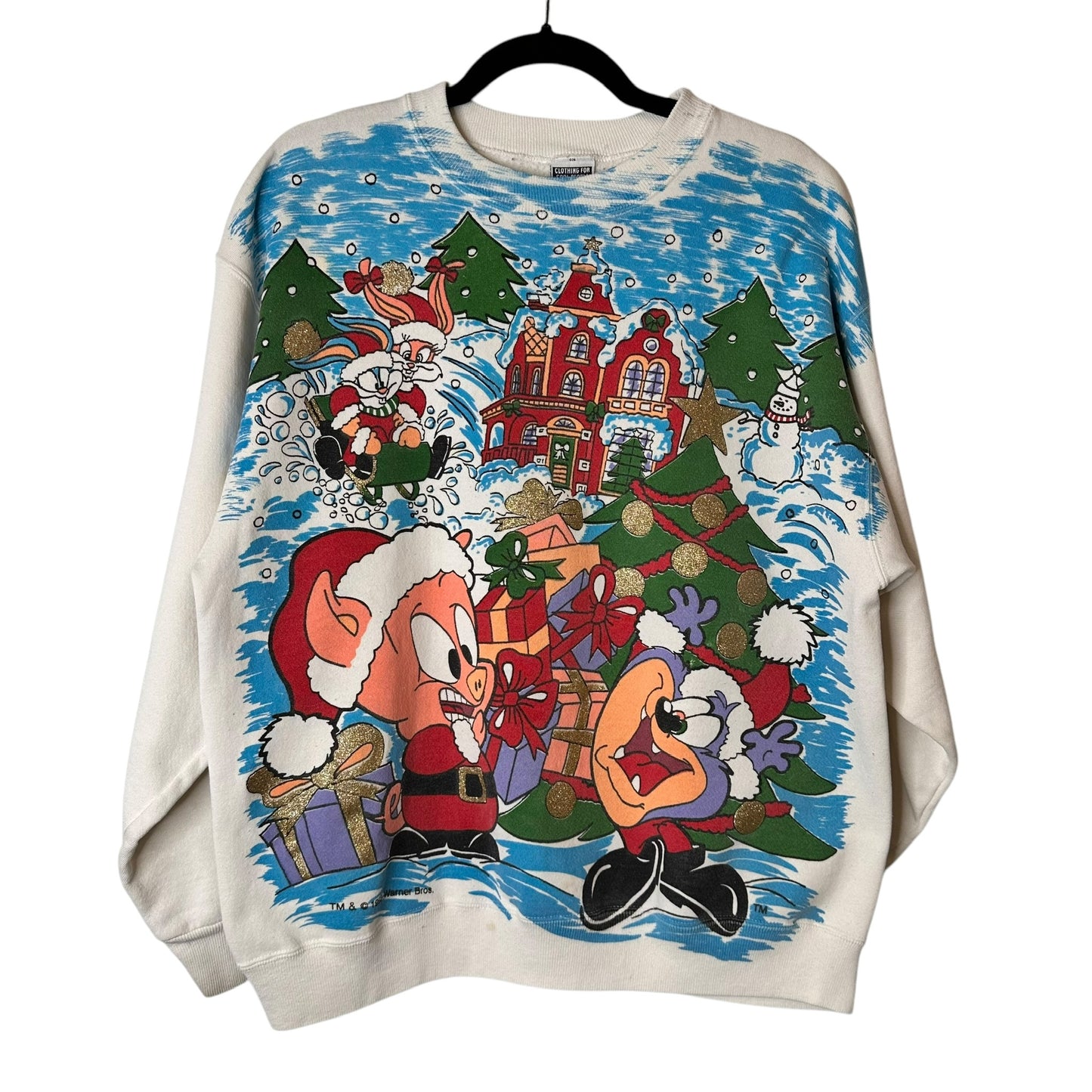 1993 Tiny Tunes Christmas Crewneck (A212)