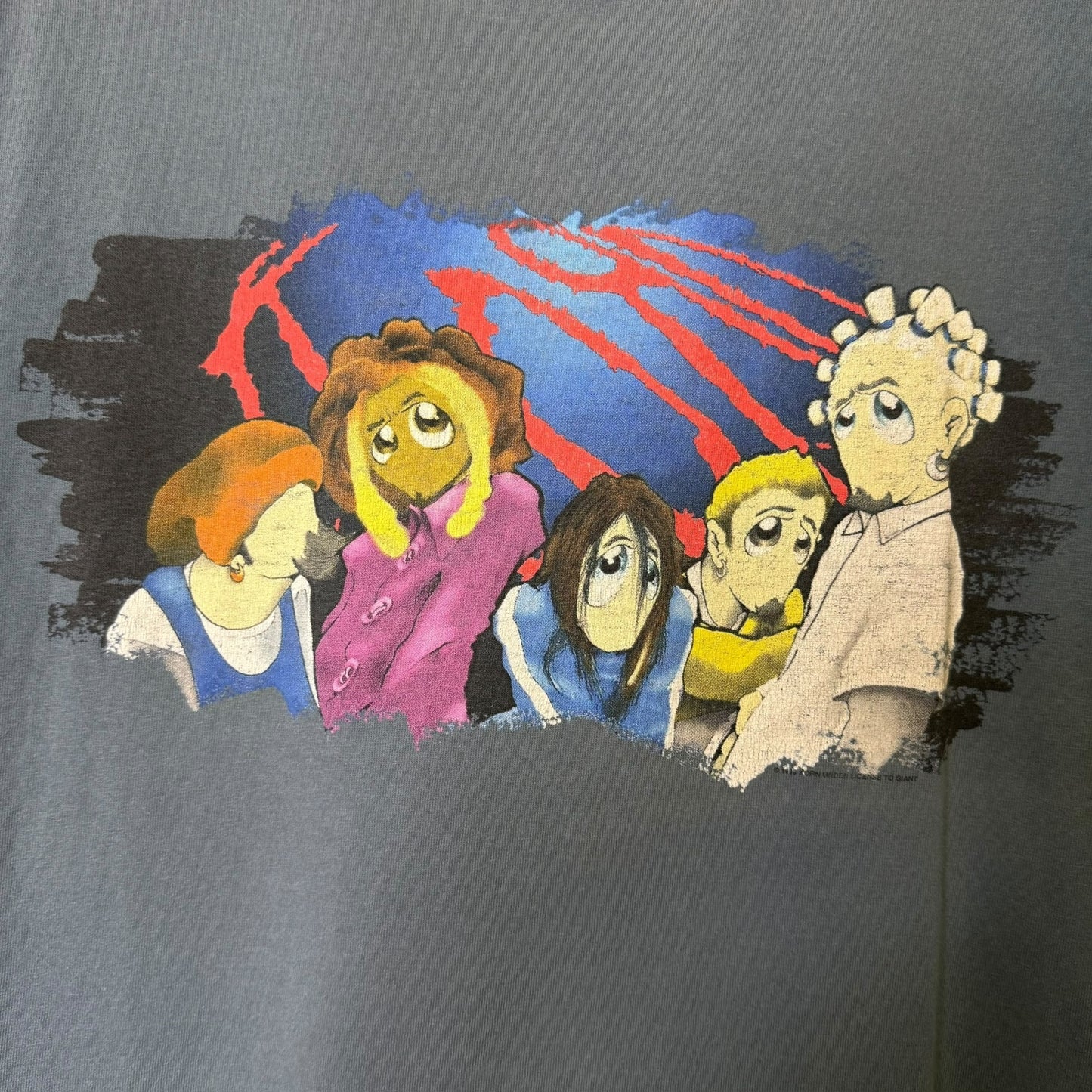 1999 Korn Cartoon T-shirt Sz XL (B1339)