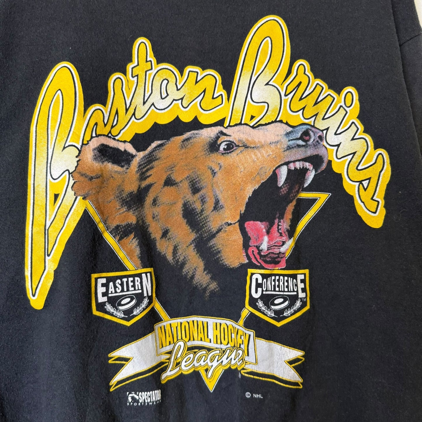 90's Boston Bruins Crewneck Sz L (B1935)