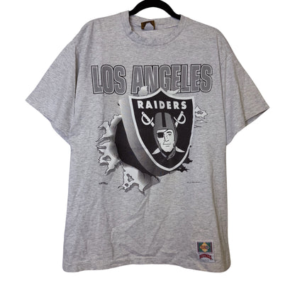 90's Los Angeles Raiders Nutmeg Breakthrough T-shirt Sz L (B2522)