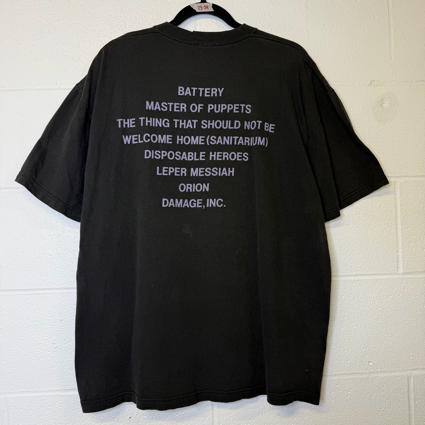 1994 Metallica Master of Puppets Band T-Shirt Sz XL (B659)