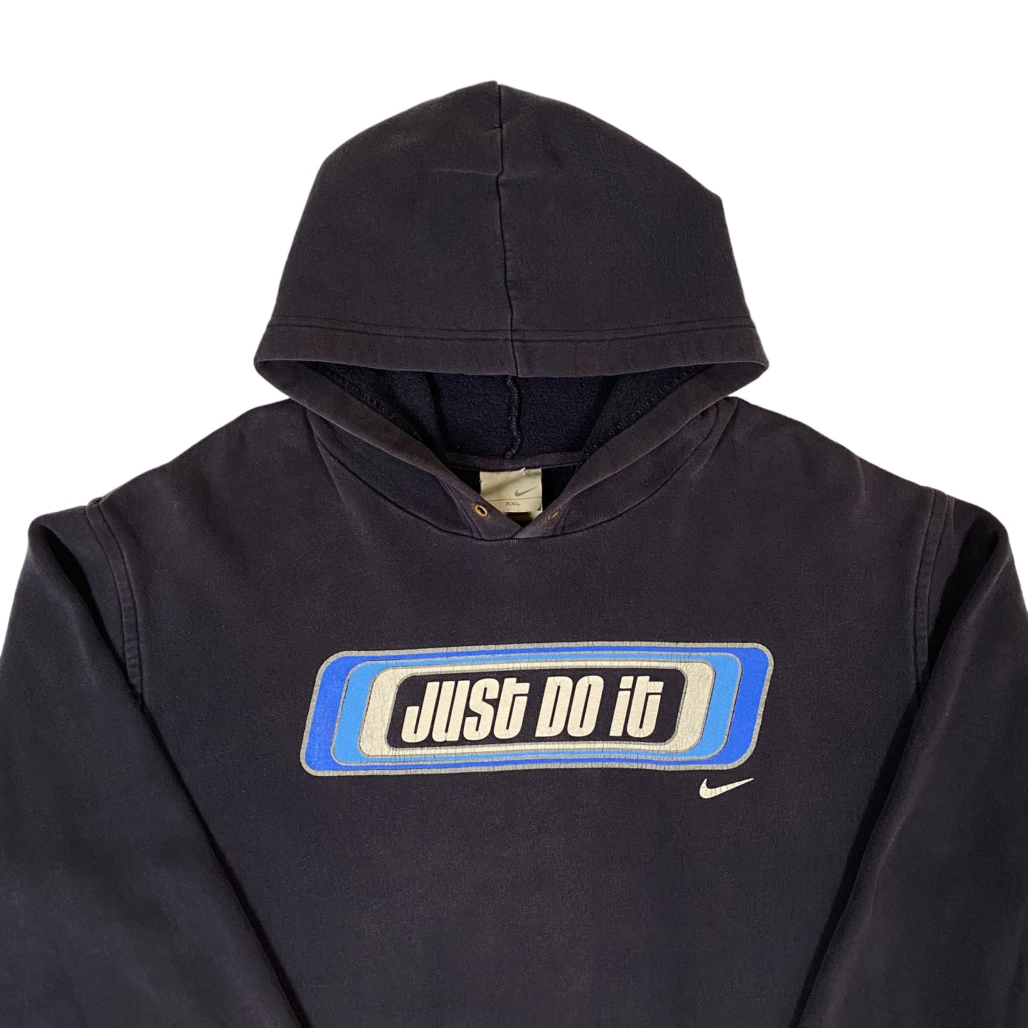 2000’s Nike ‘Just Do It’ Navy Hoodie Sz 2XL (A2289)